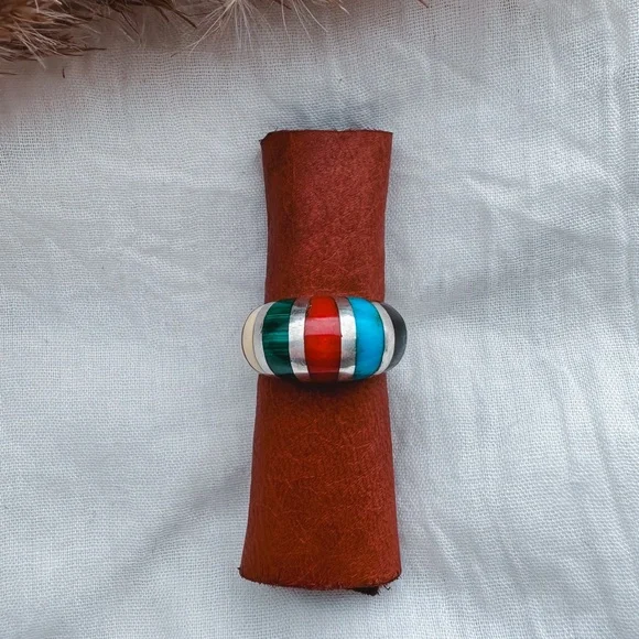 Vintage Size 9 multistone ring - Picture 1 of 2